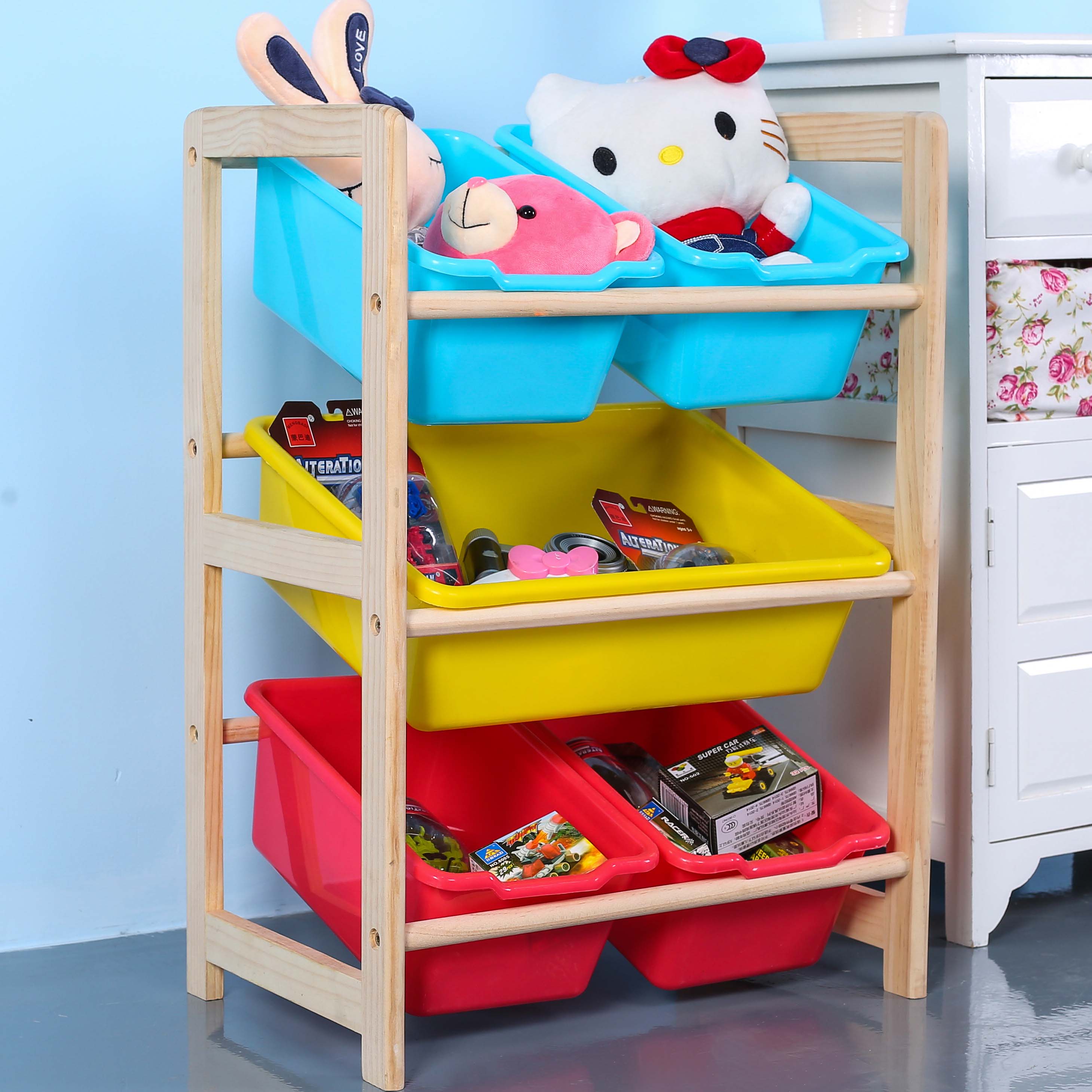 этажерки для хранения детских игрушек