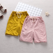 Bé quần áo trẻ em bé mùa hè của phụ nữ quần short bé lỏng phần mỏng giản dị quần nóng hoang dã quần còng cắt quần