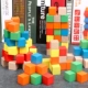 khối gỗ 100 khối vuông toán khối đồ dùng dạy học các khối xây dựng đồ chơi học sinh mẫu giáo