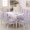 Bàn ăn bọc ghế bàn bọc vải ghế bọc ghế đệm đặt hình chữ nhật châu Âu hộ gia đình bàn cà phê vải đơn giản hiện đại mẫu khăn trải bàn đẹp