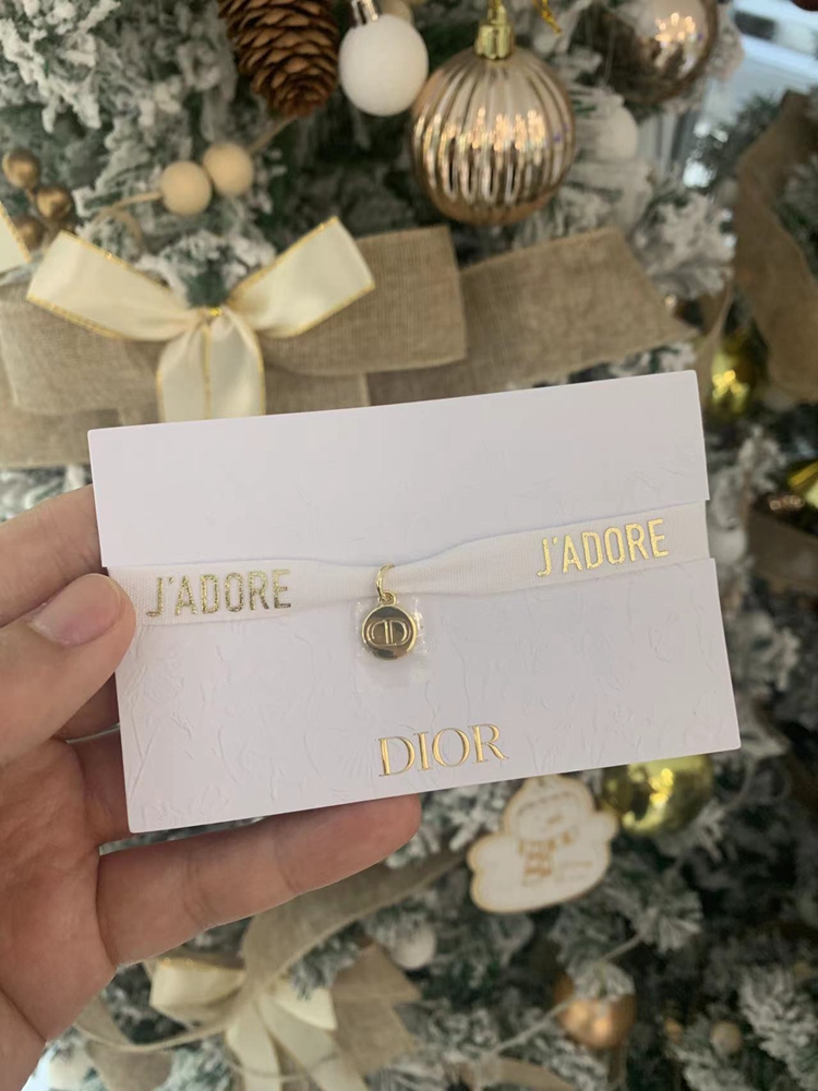 Domestic cabinet membership gift CD Dior high-set bracelet logo metal pendant simple fashion necklace bracelet binding