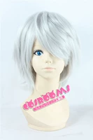 Tokyo Ghoul jinmuyan bạc trắng chống cong vênh ngược tóc giả COSPLAY tóc giả - Cosplay cosplay naruto