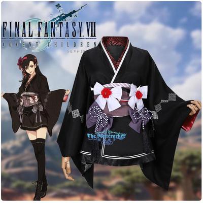 taobao agent Final Fantasy 7 Reset Edition Tifa COS clothing short kimono COSPLAY clothing custom women's clothing