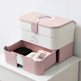 Семейные много -слоистые небольшие медицинские коробки требуют детской медицины и ящика для хранения медицины 薬 Большая коробка для бытовой медицины.