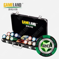 Trò chơi Continental Chip Texas Holdem Chips Bông tai lúa mì Chips Mahjong Texas Setem Poker Set - Các lớp học Mạt chược / Cờ vua / giáo dục cờ vua thủy tinh