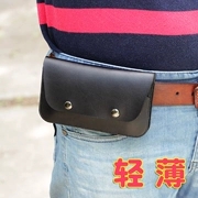 Người đàn ông mặc túi vành đai mặt cắt ngang đôi túi bộ điện thoại di động siêu mỏng 4.7 5.5 ngoài trời-inch treo eo túi đôi