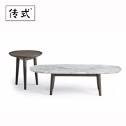 Hiện đại tối giản Trung Quốc bàn cà phê biệt thự mô hình phòng thiết kế nội thất phòng khách tùy chỉnh gỗ rắn sofa bàn cà phê kết hợp - Đồ nội thất thiết kế