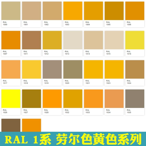 RAL7035 Автоматическая аэрозольная краска 1003 1006 1012 1013 1023 Трафик желтый 1028 Raul Color Paint