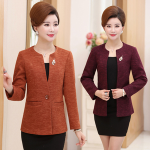 Trung niên mẹ áo mùa xuân và mùa thu áo ngắn phụ nữ trung niên của mùa xuân 40-50 tuổi 2018 mới phù hợp với nhỏ