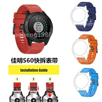 Tùy chỉnh Garmin Garmin Cách tiếp cận S60 Ngoài trời GPS Golf Thể thao Đồng hồ đeo tay Thể thao Phụ kiện Dây đeo - Giao tiếp / Điều hướng / Đồng hồ ngoài trời đồng hồ technos