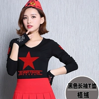 Черный лонгслив