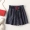 Hàn quốc thứ tự tính khí hoang dã mô hình đàn hồi eo tie linen sọc quần chân rộng quần nóng nữ EXK189 là bây giờ