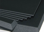 1200g xay nhuyễn qua trái tim A5 bìa cứng màu đen Album bìa giấy DIY dày giấy đen dày 1,8mm A5 - Giấy văn phòng
