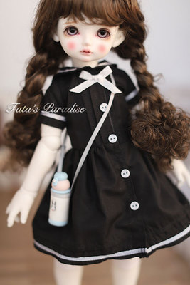 taobao agent 1/6 minutes 4 minutes 3 points bjd.msd.yosd.mdd.sd10 baby clothes dress sailor clothing dress black