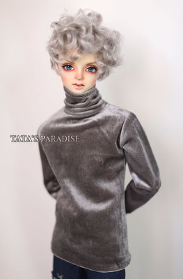 taobao agent 4 points and 3 points Uncle BJD.SD baby jacket jacket small high -necked casual velvet sweater silver gray