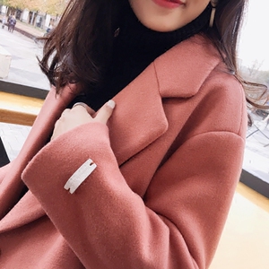 Chương trình bí ẩn áo len nữ 2017 mùa thu và mùa đông mặc mới của Hàn Quốc lỏng mềm chị trong phần dài của eo áo len triều