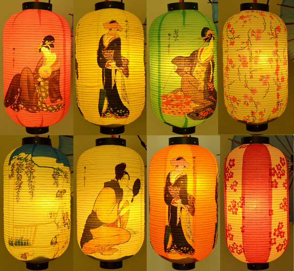 Японский магазин дыня Бумага фонарь декоративный свет