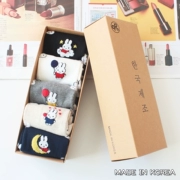 Quà tặng vớ cotton nữ Hàn Quốc nhập khẩu kikiyasocks Miffy miffy nhiều người chơi dễ thương