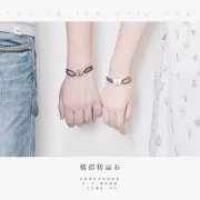 Cuộc sống chậm - Đá chuyển cặp sinh viên Vòng đeo tay Cặp chữ nam và nữ Sáng tạo Đồ trang trí cổ điển Hàn Quốc Quà tặng