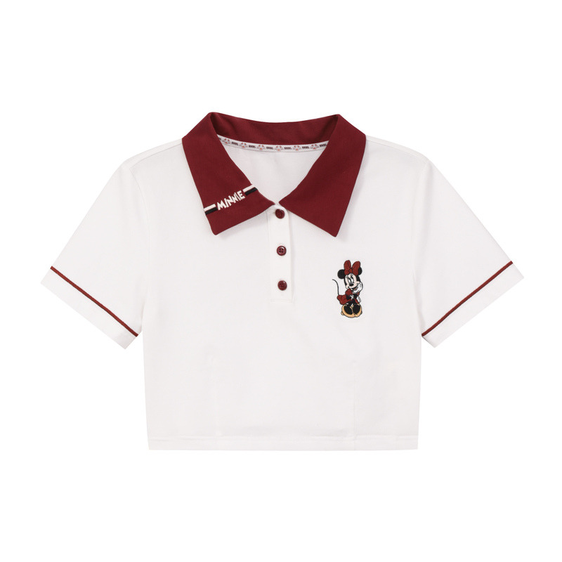Second Batch Of Red T-shirtsDisney to grant authorization original Sennu tribe Sports style student Polo shirt confidante campus leisure time Four piece suit summer