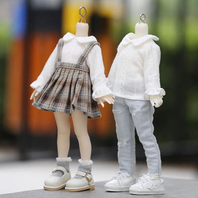 taobao agent Bjd6 points YOSD 1/6 baby jacket vertical shirt lace sleeve shirt daily doll shirt