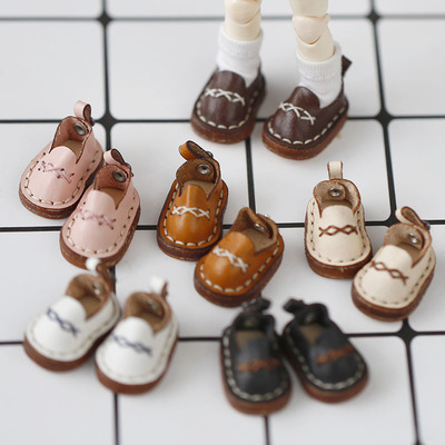 taobao agent OB11 baby shoes cowhide handmade shoes, baby shoes yomy gsc, 12 points BJD Body9