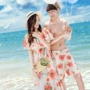 Kỳ nghỉ hè bên bờ biển áo tắm tụ tập thép tấm bikini nữ váy voan ba mảnh nóng bỏng mùa xuân đồ đôi mặc đi biển	