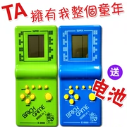 Câu đố mới của trẻ em Tetris máy Trò chơi máy Pocket màn hình lớn giao diện điều khiển trò chơi Palm bể máy