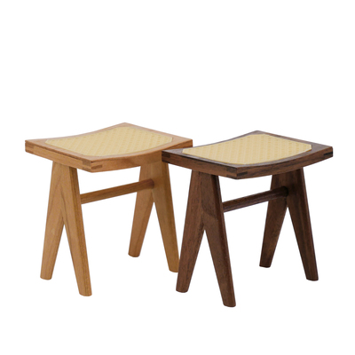 taobao agent Toys] Dressing stool/rattan dwarf bench/edge/solid wood toy 6 -point Blythewa furniture model