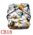 Tã dán chống thấm nước cho bé Coolababy CB-015 có nút bằng sợi carbon thân thiện với môi trường - Tã vải / nước tiểu pad tấm lót chống thấm nước tiểu Tã vải / nước tiểu pad