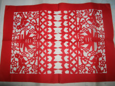 Резьба из бумаги 迎春.剪纸,作品,尺寸40*60cm,卖家包平邮.买5送1.