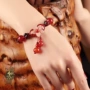Phong cách cổ xưa gió quốc gia sợi dây màu đỏ vòng đeo tay nữ garnet bracelet Hàn Quốc phiên bản của cá tính đơn giản tráng men đồ trang trí ... vòng tay cặp
