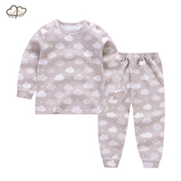 Bộ đồ lót trẻ em mùa xuân và mùa thu cotton cotton Áo len trẻ em quần mùa thu cho bé 0-4 tuổi thời trang cho bé