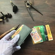 Bộ thẻ da handmade nhiều thẻ may tay thẻ gói thẻ cửa thẻ ngân hàng thẻ xe buýt kiểm soát truy cập túi bộ sản phẩm mới
