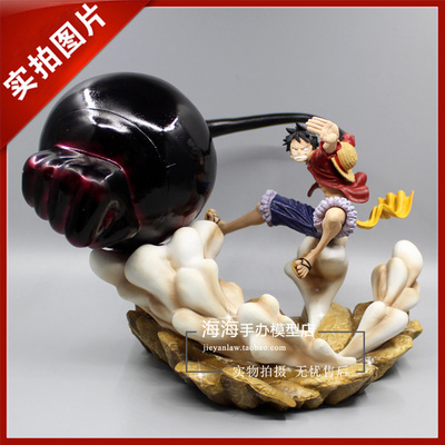 taobao agent One Piece top war armed color three -gear GK elephant guns Luffy hand -made model decorative statue