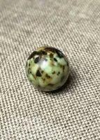 Лао Сюйвен сыграл ранние натуральные шарики с первичным каменным камнем, круглые бусины 6037 Редкие леопардовые жемчужины