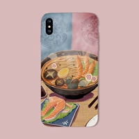 XS MAX Apple 8 Mobile Shell iPhone7 Soft Silicone 6splus Gourmet Ramen 6 Scrub XR Drop Protection X - Phụ kiện điện thoại di động ốp lưng iphone 6s plus