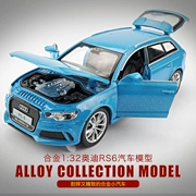 Mô phỏng 1:32 Mô hình xe hơi Audi RS6 dành cho trẻ em Xe hợp kim đồ chơi có âm thanh và lực đẩy nhẹ mô hình xe địa hình SUV - Chế độ tĩnh