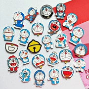 Phim hoạt hình dễ thương Doraemon trâm Túi quần áo trang trí pin nhỏ leng keng huy hiệu máy mèo trâm - Trâm cài