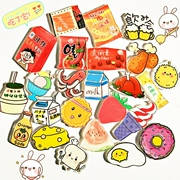 Trâm cài phụ kiện nữ sinh viên Nhật Bản và Hàn Quốc dễ thương Phim hoạt hình trái cây thực phẩm văn bản pin huy hiệu huy hiệu - Trâm cài