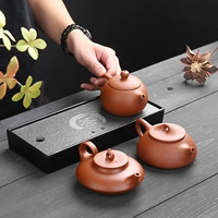 Zisha pot Xi Shi pot Kung Fu Zhu Mu ấm trà nhỏ tách trà thủ công nhà đặt bộ trà phù hợp với Yi đích thực - Trà sứ binh tra