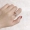 Lắc mạng màu đỏ với tính cách của vòng xoay zircon nữ có thể xoay mở điều chỉnh vòng ngón tay trỏ phóng đại có thể điều chỉnh - Nhẫn