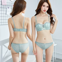 Không có vòng thép bốn góc cup bra 1 2 nửa ly ngực nhỏ thu thập đồ lót gợi cảm cô gái mỏng mịn không có dấu vết áo ngực áo lót bigsize