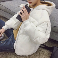 2017 mùa đông mới Hàn Quốc bánh mì quần áo coat jacket nam thanh niên áo khoác kích thước lớn dày vài bông quần áo áo khoác nữ