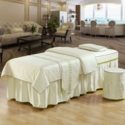 Beauty modal khăn trải giường cotton gia đình bốn phong cách châu Âu phương pháp điều trị cao cấp thẩm mỹ viện giường massage xông hơi rắn màu bedspread - Trang bị tấm