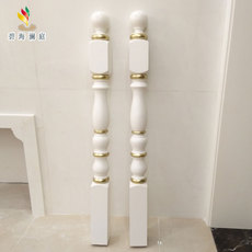 Балясины 碧海澜庭楼梯实木扶手立柱木楼梯扶手立柱扶手栏杆描金小柱大柱 Blue LAN Ting