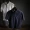 Nhật Bản retro mùa hè nam màu rắn ve áo cotton và vải lanh ngắn tay áo polo thanh niên lỏng lẻo áo sơ mi hoang dã - Polo