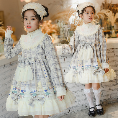 taobao agent Children's autumn clothing, dress, small princess costume, halloween, Lolita style
