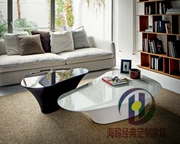 Seagull tùy chỉnh đồ nội thất sáng tạo kết hợp thép thủy tinh giải trí bàn cà phê Du khách nước ngoài để thảo luận về bàn cà phê ngoài trời - Đồ nội thất thiết kế