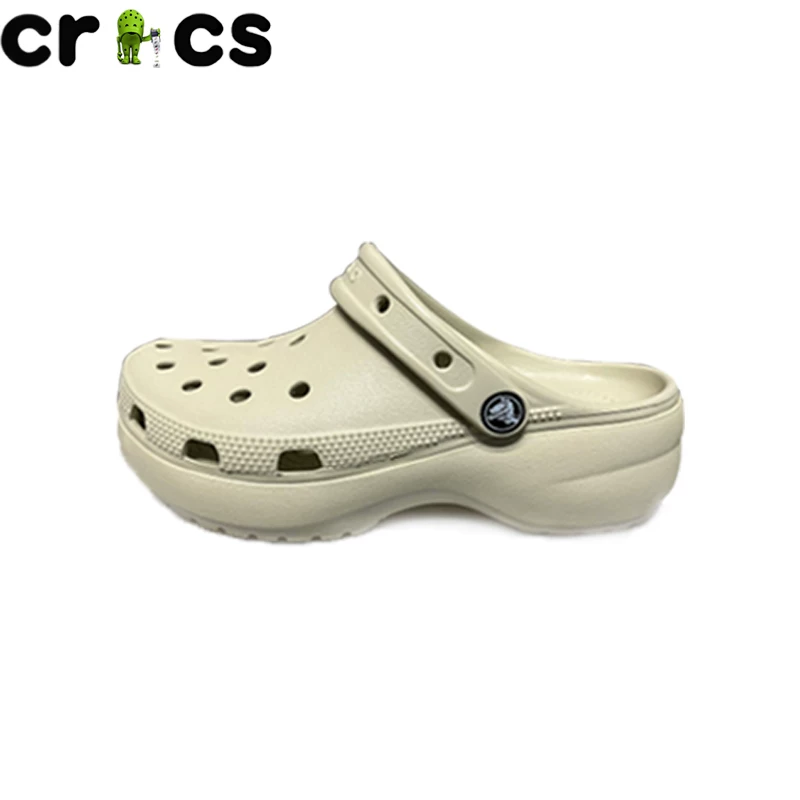 Crocs женские Crocs женские облако Оуян Нана той же стиль клиновидной подошвы платформа увеличенная обувь для пляжа 206750